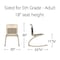Virco Analogy Series 18" Rocker Chair, 5th Grade - Adult - Cobalt Blue ANROCK18 - alternate 2